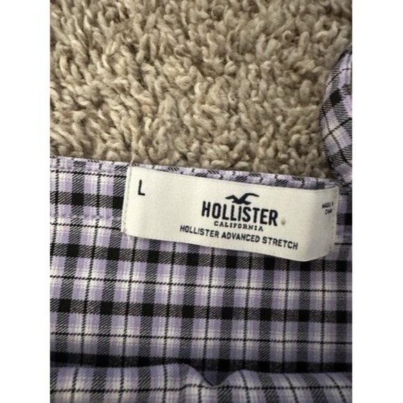 Hollister Advanced Stretch Womens Cropped Top Adj Straps Plaid Size Large - Picture 8 of 13